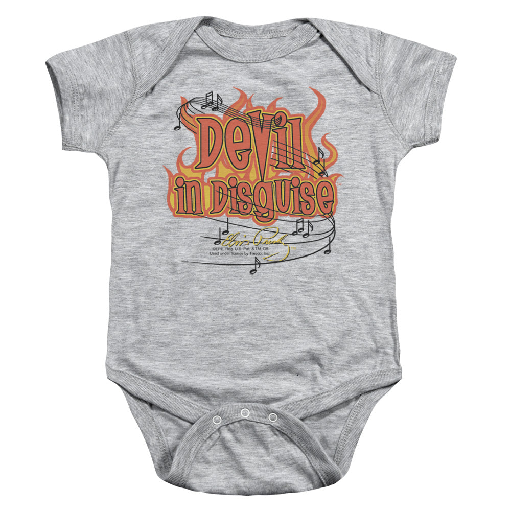 Elvis Presley Devil Infant Baby Snapsuit Athletic Heather