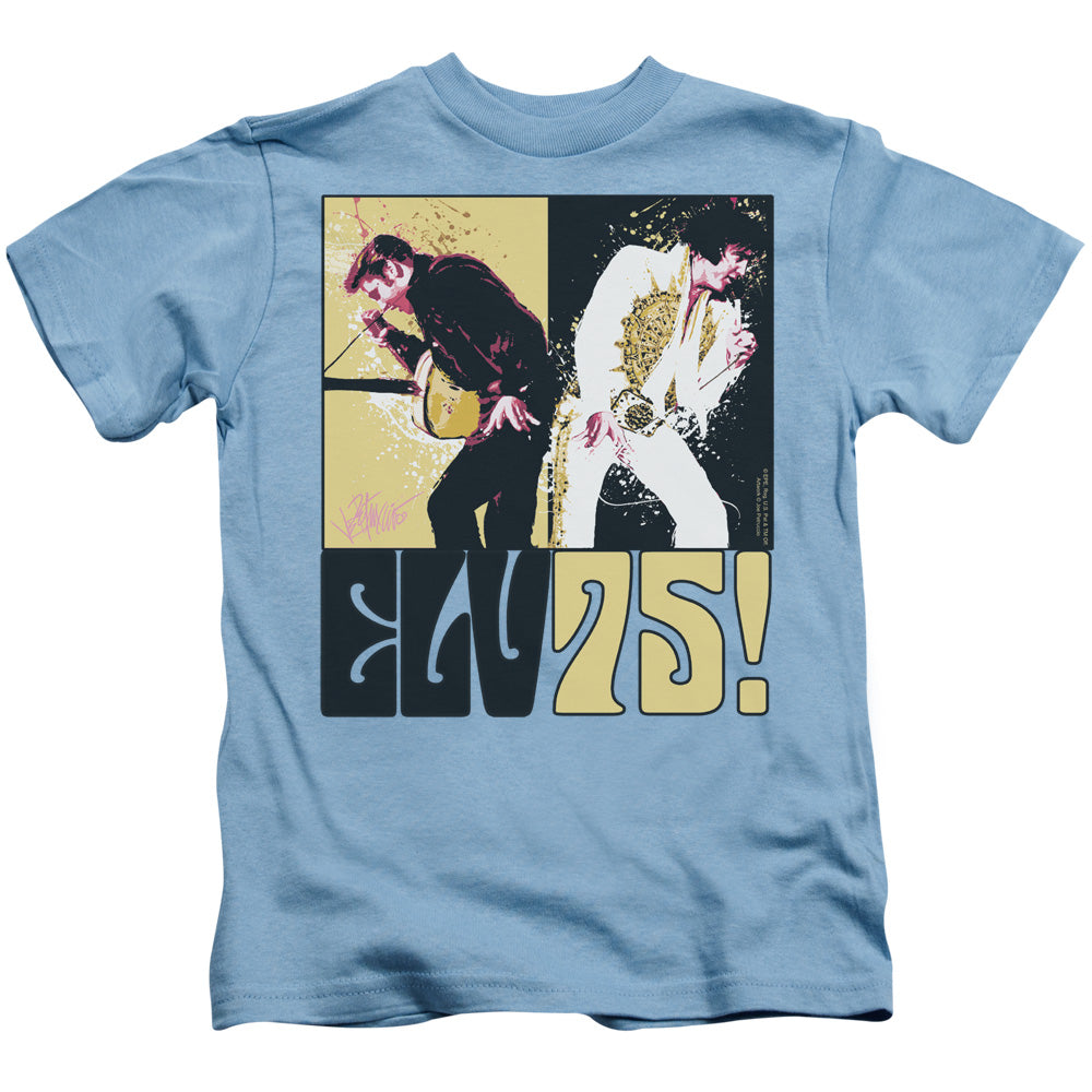 Elvis Presley Still the King Juvenile Kids Youth T Shirt Carolina Blue
