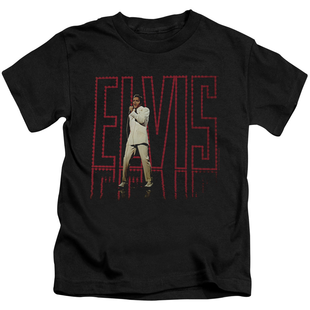 Elvis Presley Elvis 68 Album Juvenile Kids Youth T Shirt Black