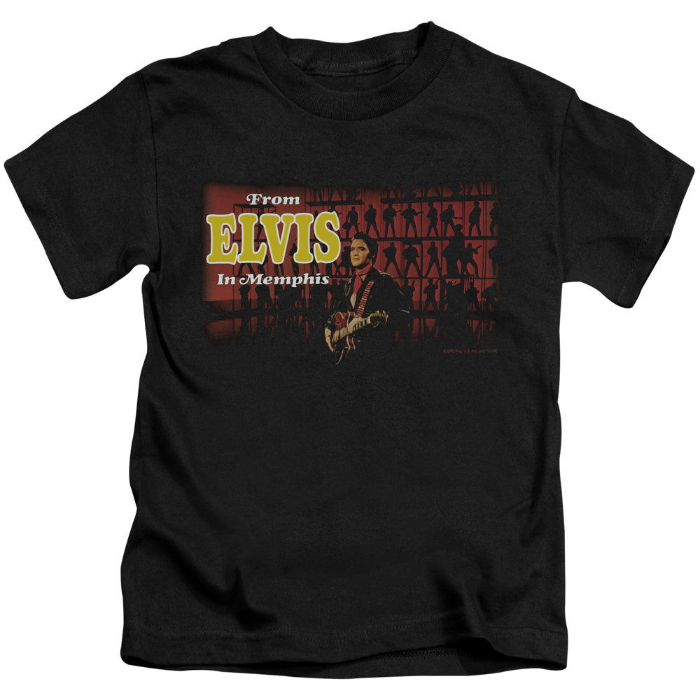Elvis Presley From Elvis in Memphis Juvenile Kids Youth T Shirt Black