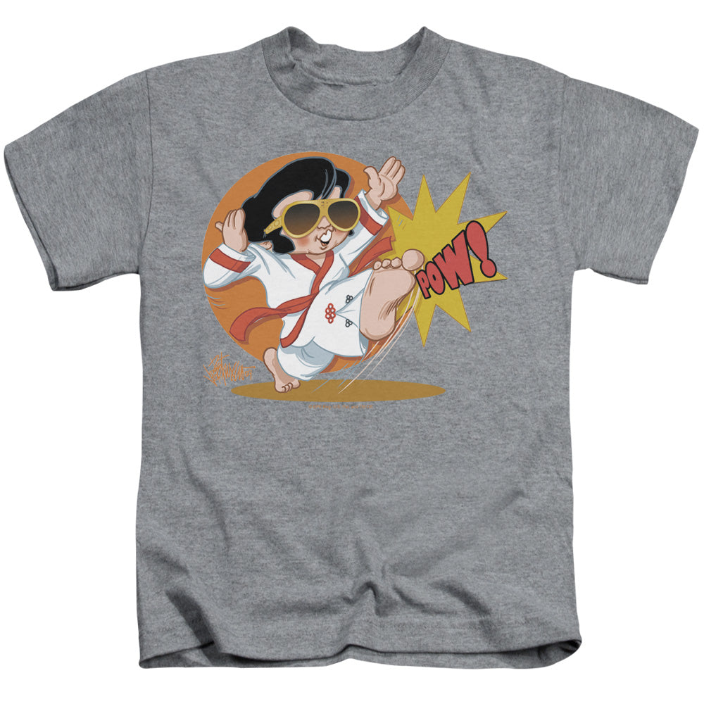 Elvis Presley Karate King Juvenile Kids Youth T Shirt Athletic Heather