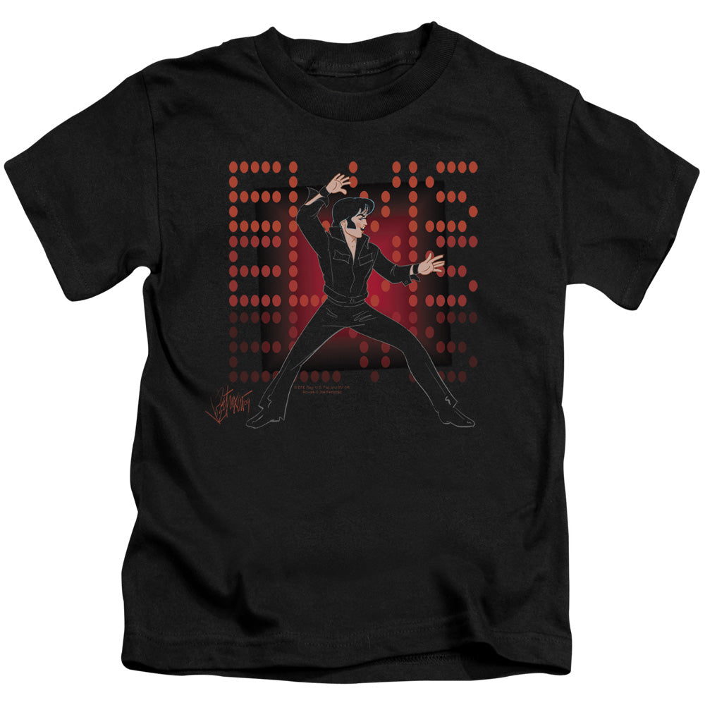 Elvis Presley 69 Anime Juvenile Kids Youth T Shirt Black