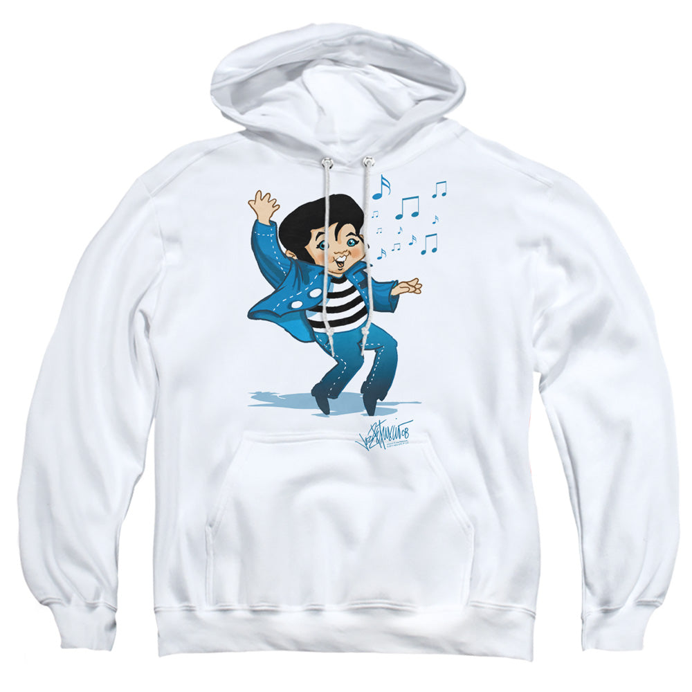 Elvis Presley Lil Jailbird Mens Hoodie White Officially Licensed
