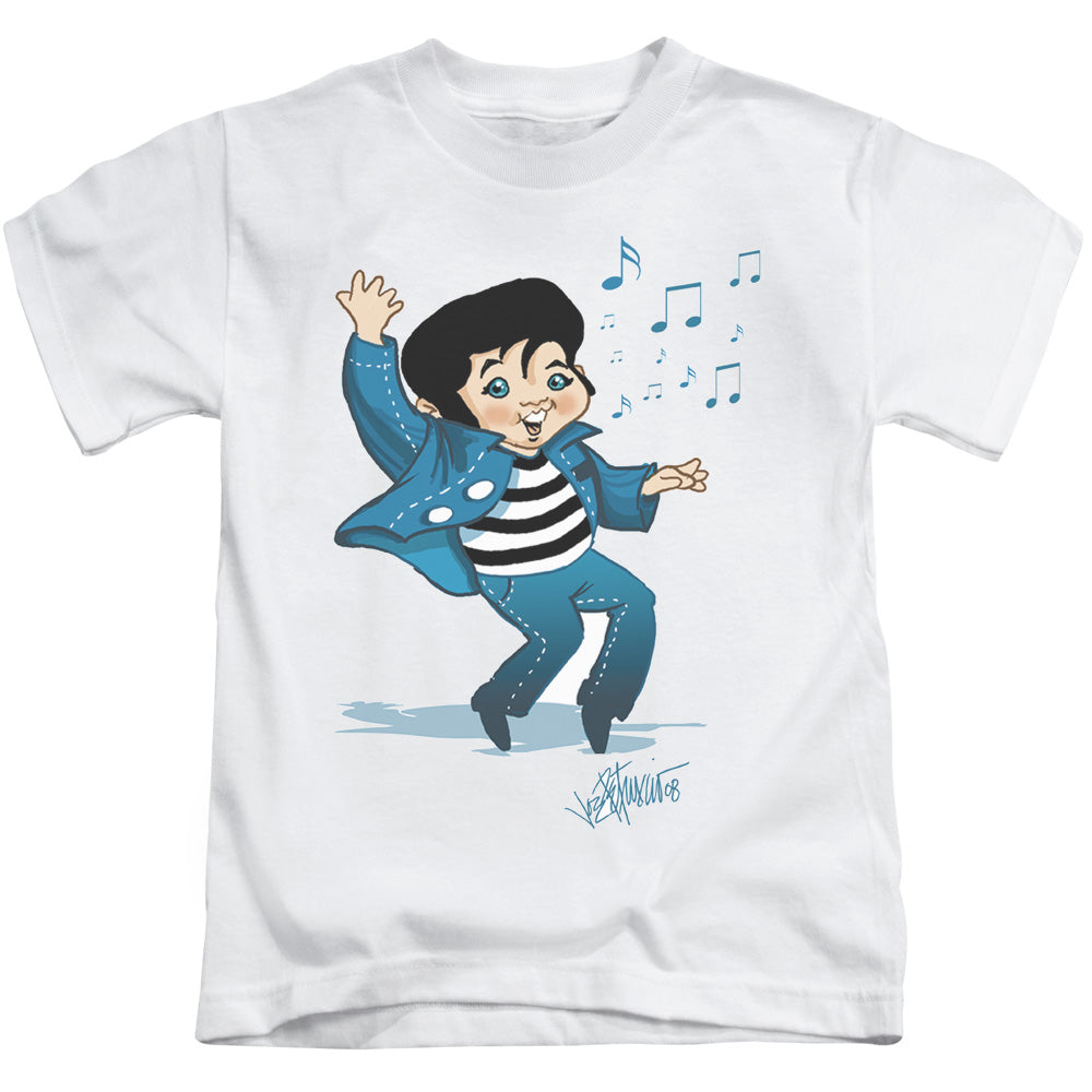Elvis Presley Lil Jailbird Juvenile Kids Youth T Shirt White
