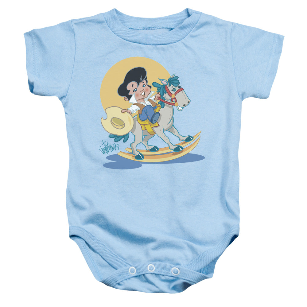 Elvis Presley Yip E Infant Baby Snapsuit Light Blue