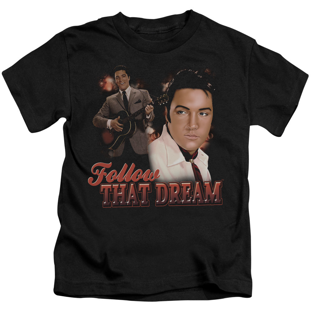 Elvis Presley Follow That Dream Juvenile Kids Youth T Shirt Black
