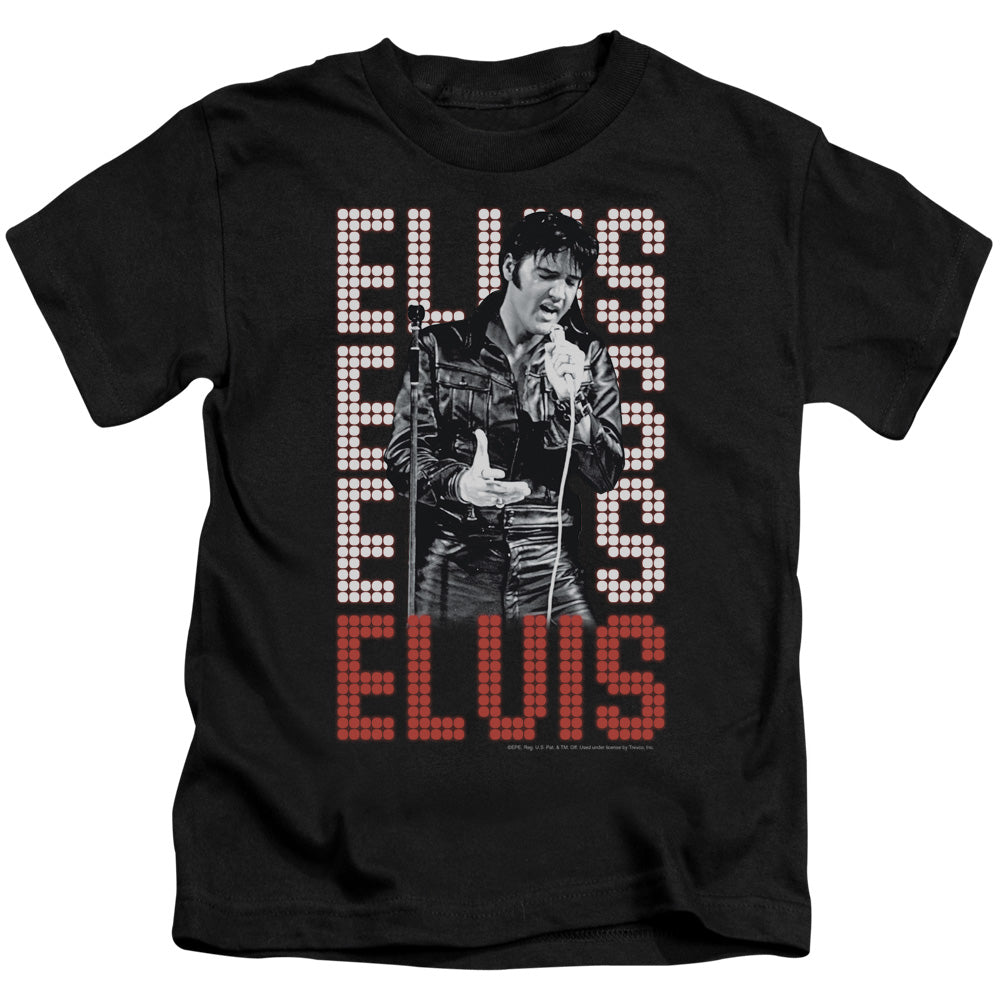 Elvis Presley 1968 Juvenile Kids Youth T Shirt Black