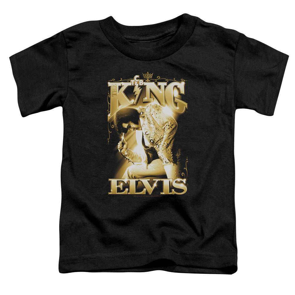 Elvis Presley the King Toddler Kids Youth T Shirt Black