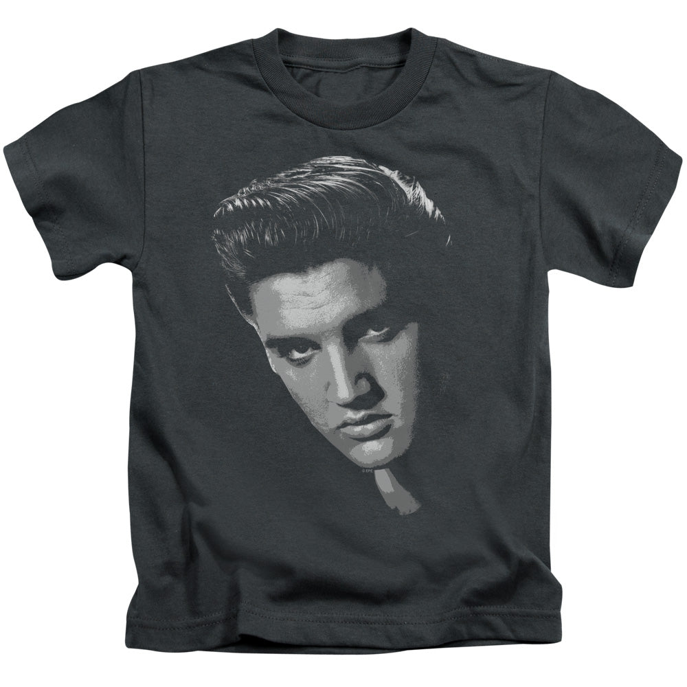 Elvis Presley American Idol Juvenile Kids Youth T Shirt Charcoal