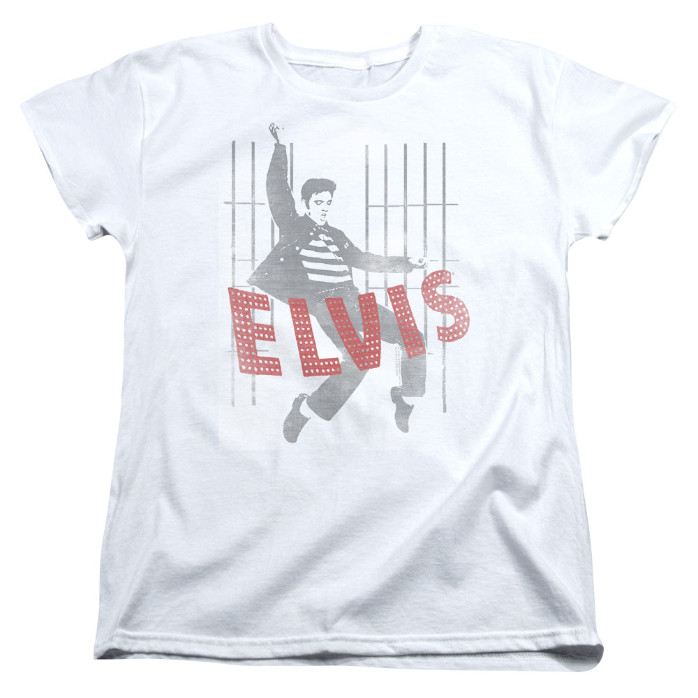Elvis Presley Iconic Pose Womens T Shirt White