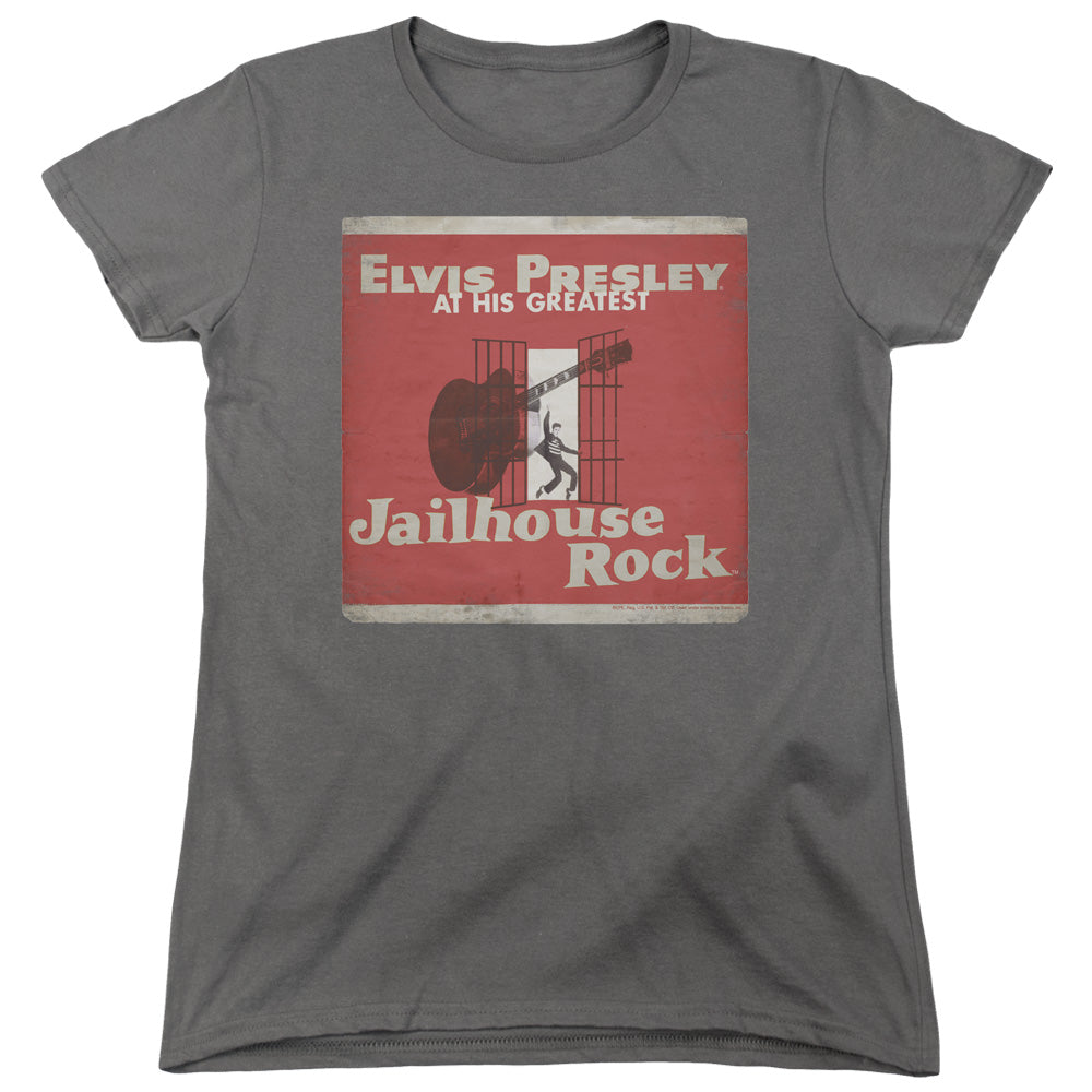 Elvis Presley Greatest Womens T Shirt Charcoal