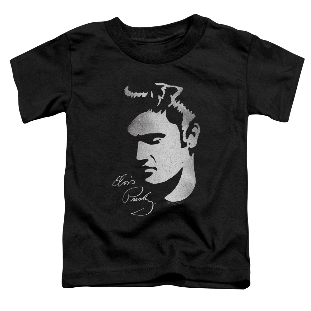 Elvis Presley Simple Face Toddler Kids Youth T Shirt Black