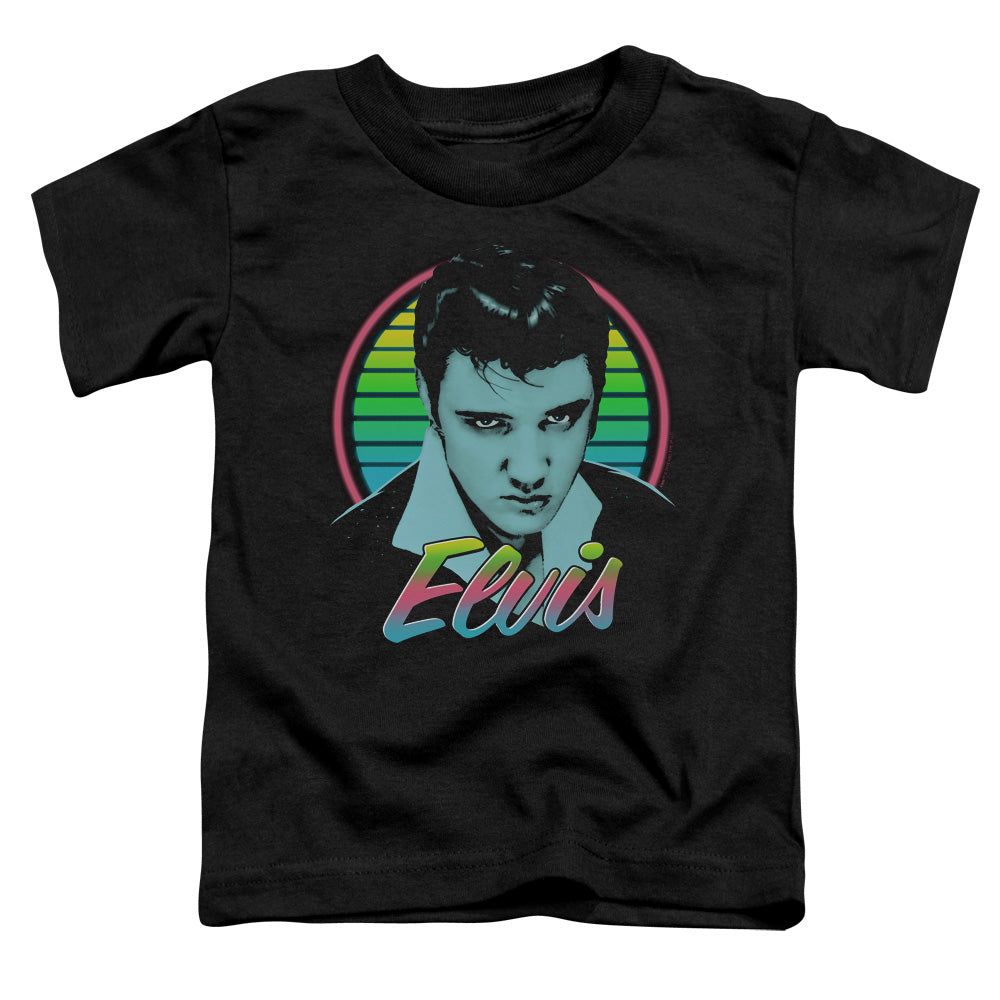 Elvis Presley Neon King Toddler Kids Youth T Shirt Black