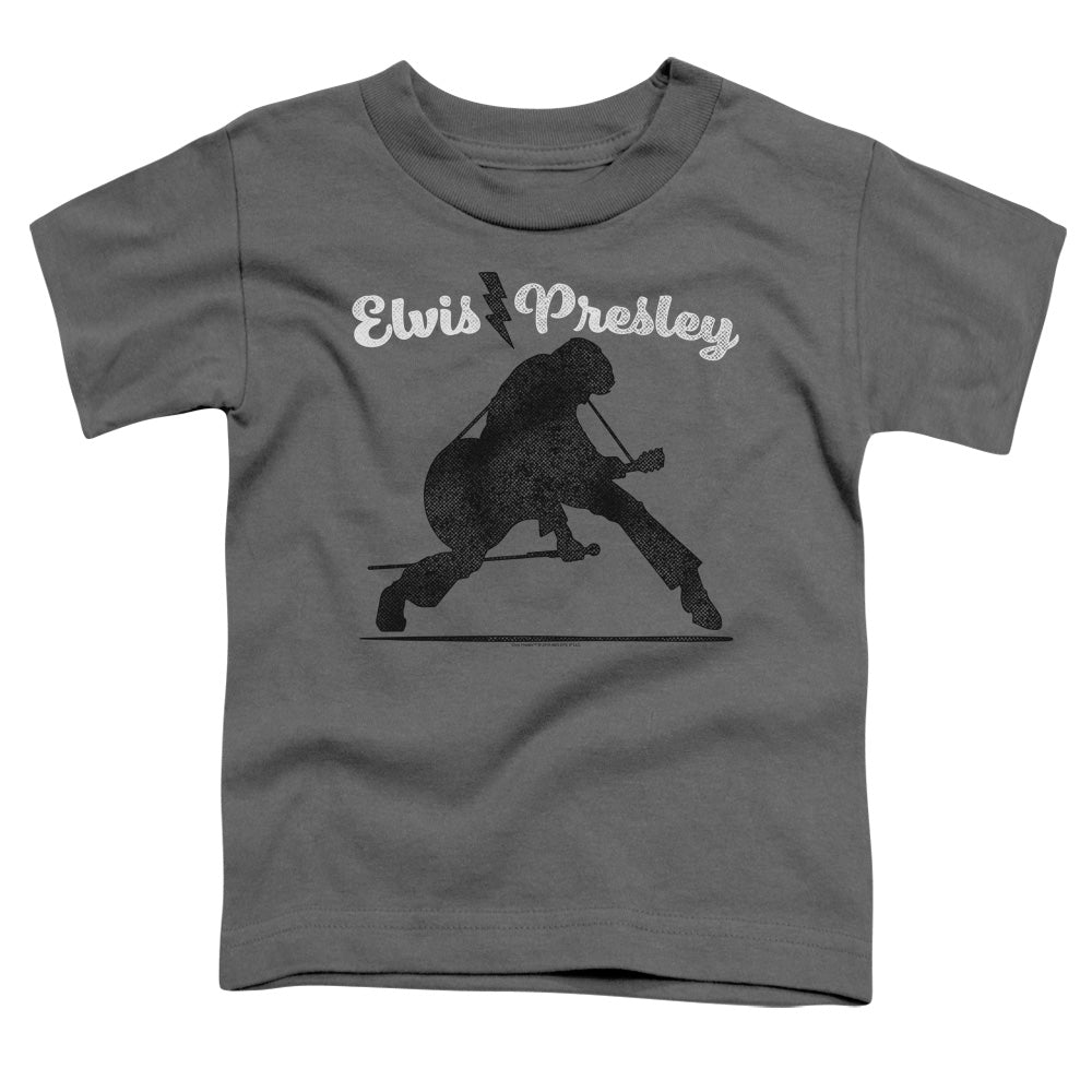 Elvis Presley Overprint Toddler Kids Youth T Shirt Charcoal