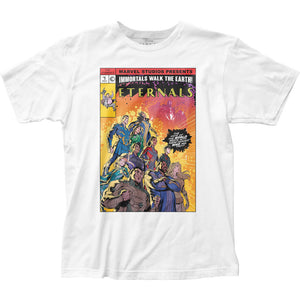 The Eternals Retro Comic Who Are They? Mens T Shirt White