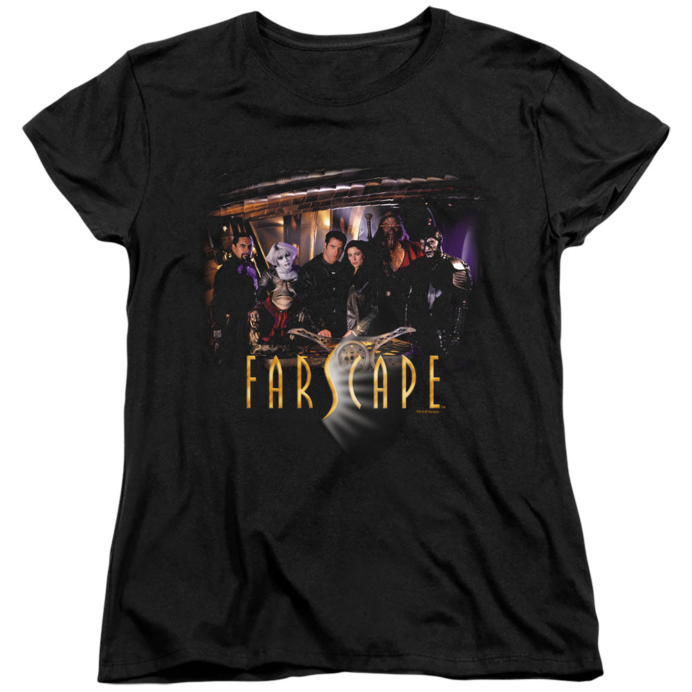 Farscape Cast Womens T Shirt Black Officially Licensed