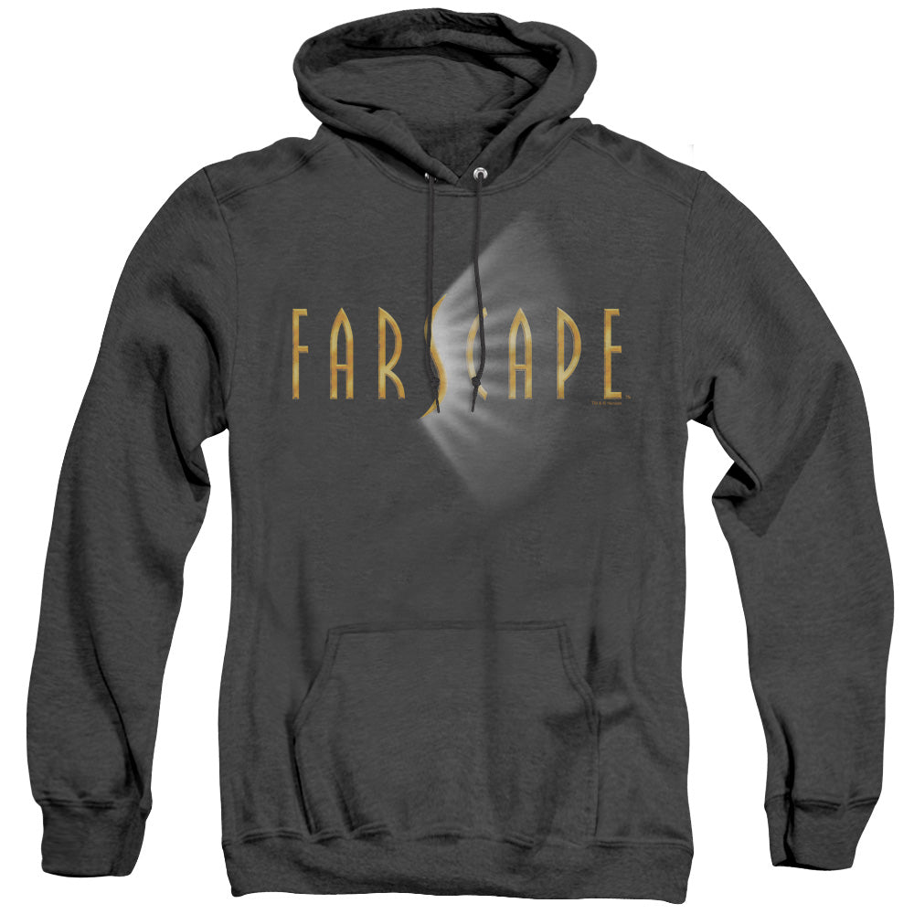Farscape Logo Heather Mens Hoodie Black Officially Licensed