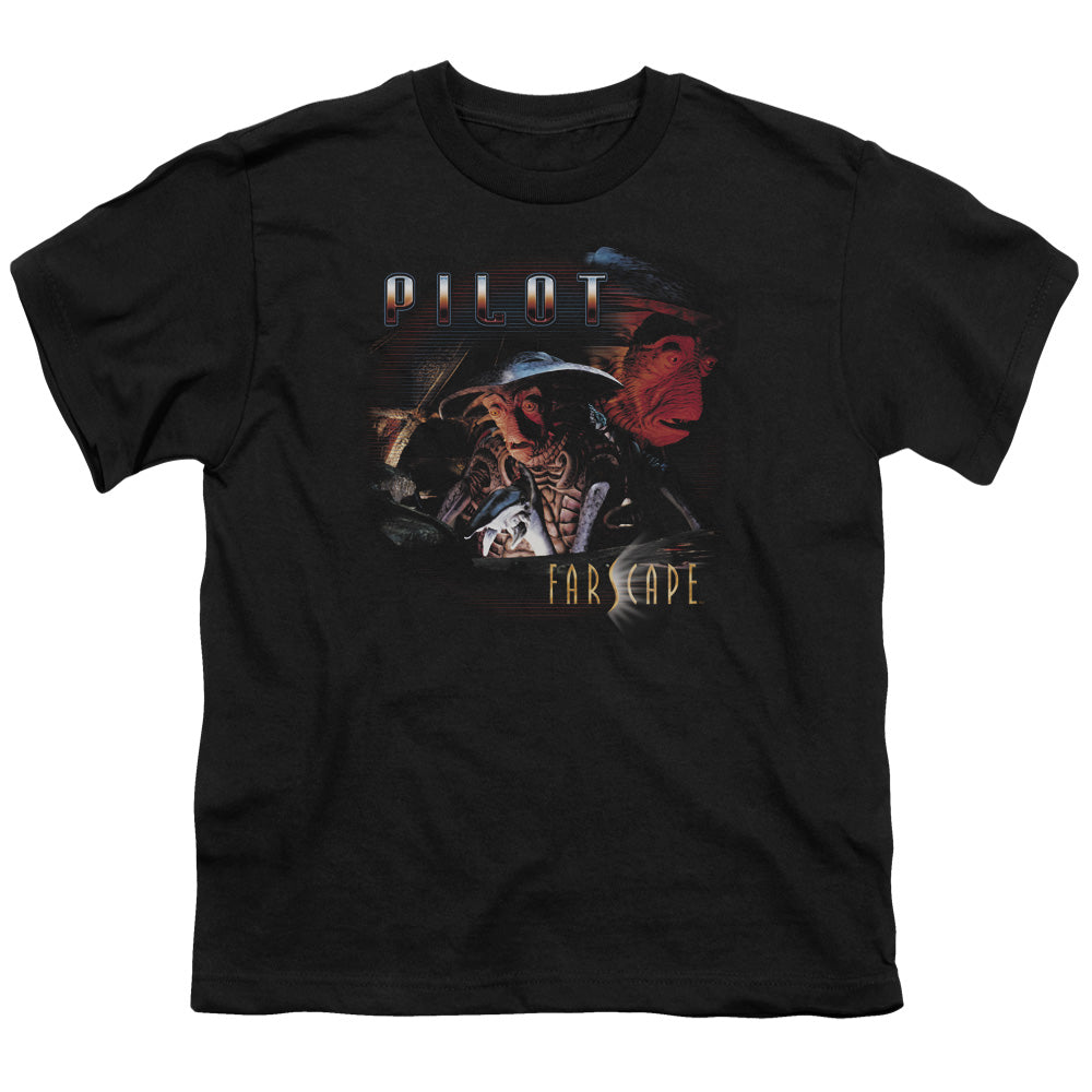 Farscape Pilot Kids Youth T Shirt Black Officially Licensed