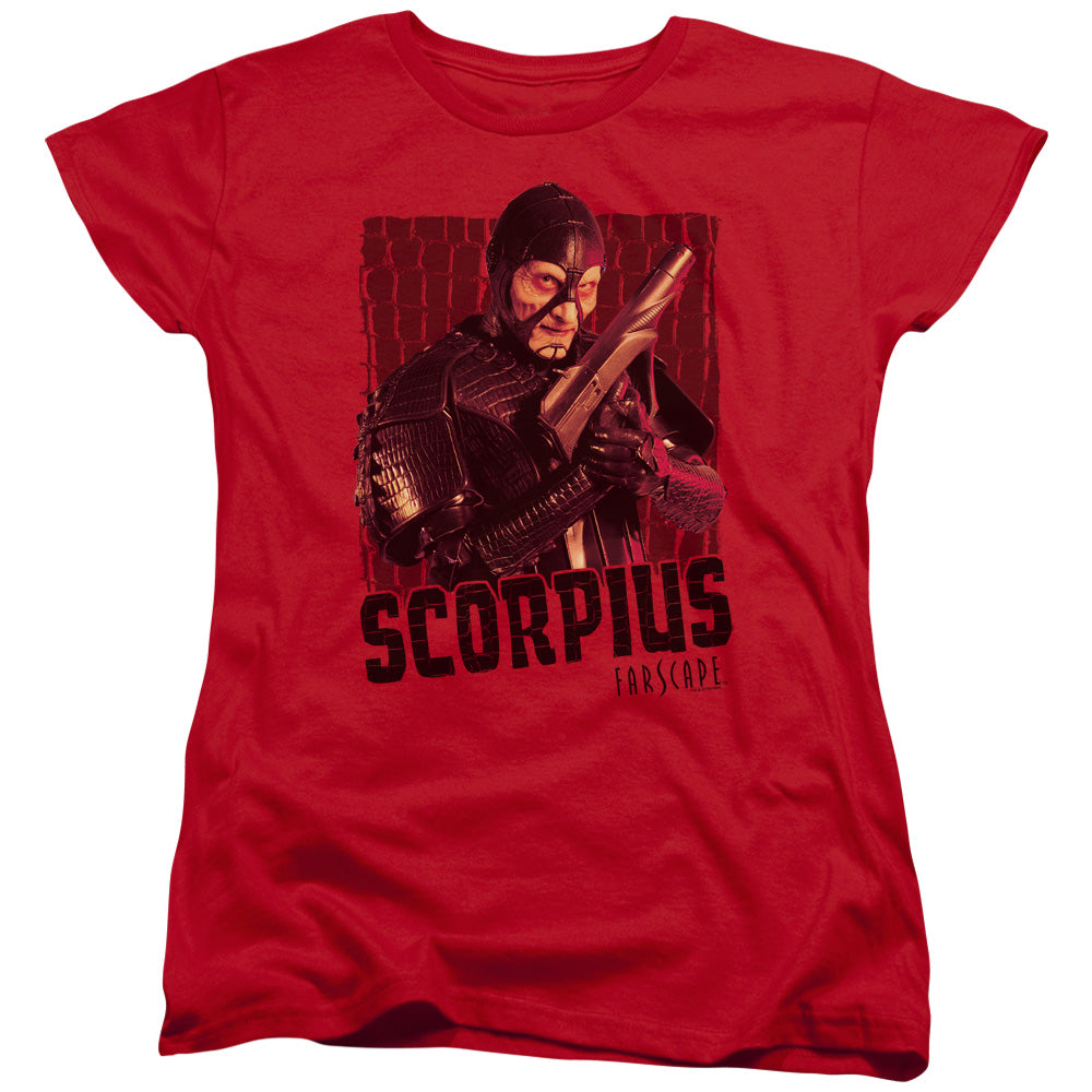 Farscape Scorpius Womens T Shirt Red