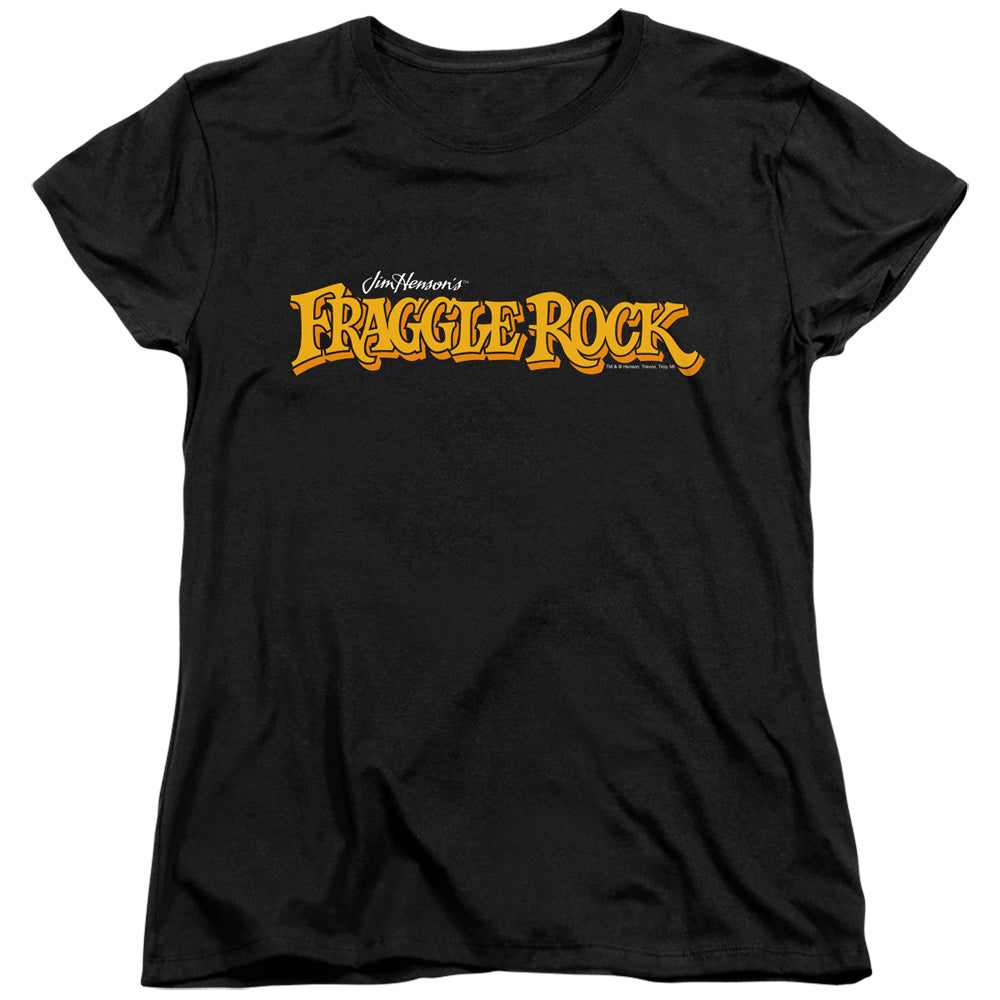 Fraggle Rock Logo Womens T Shirt Black