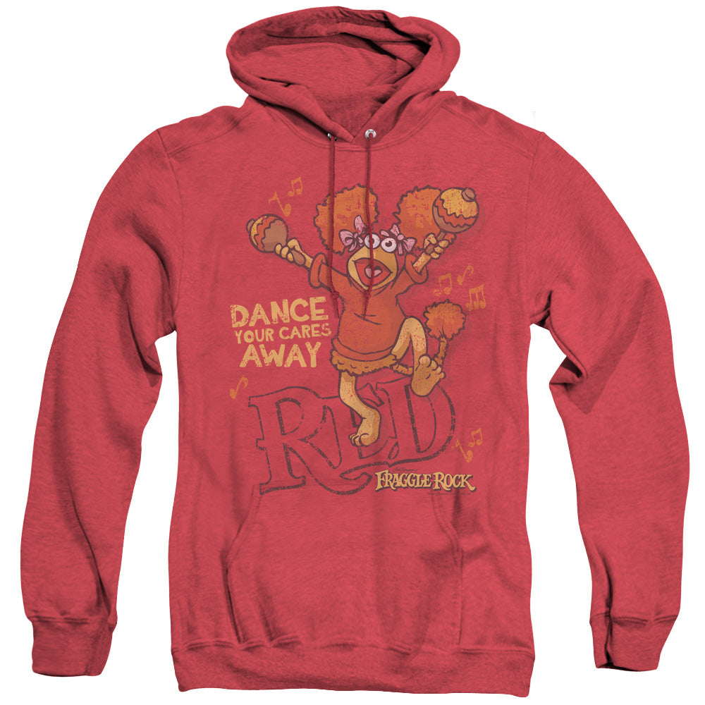 Fraggle Rock Dance Mens Heather Hoodie Red Officially Licensed