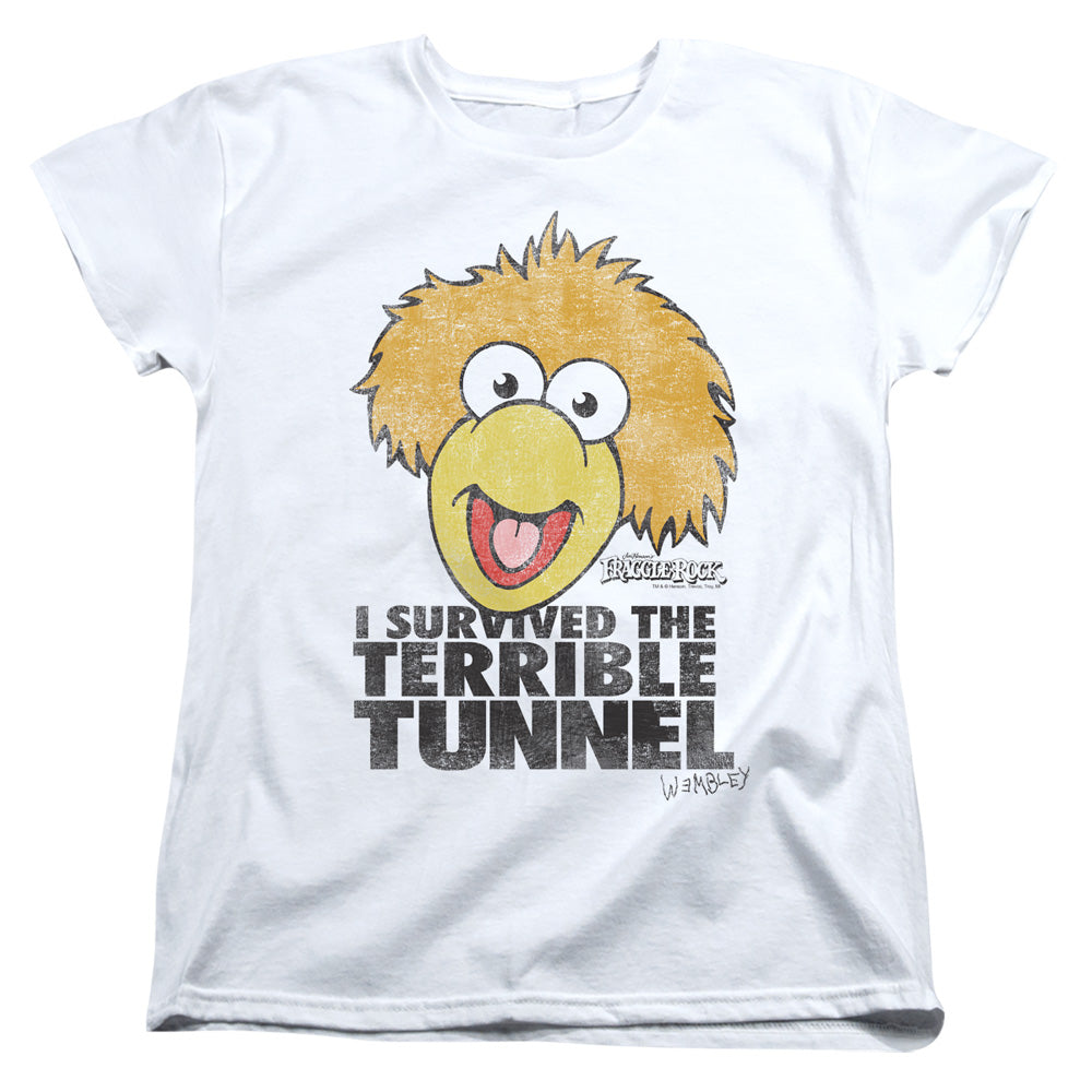 Fraggle Rock Terrible Tunnel Womens T Shirt White