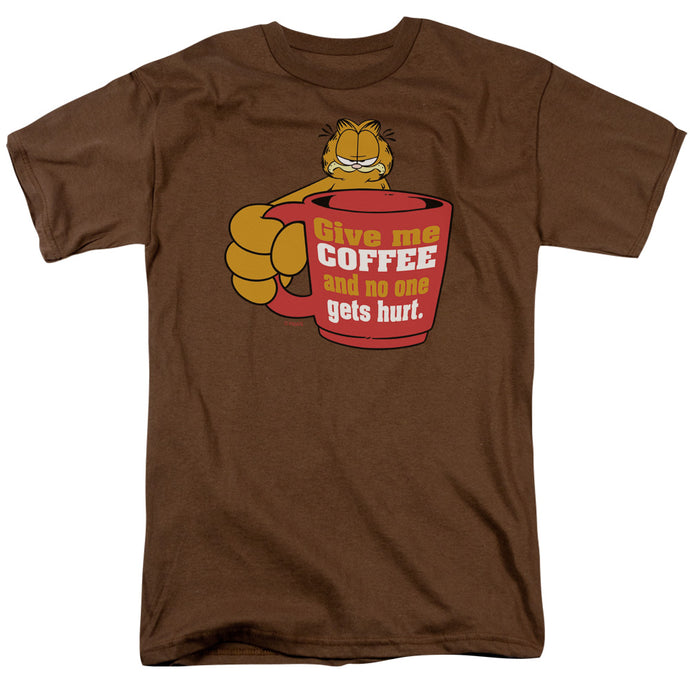 Garfield Give Me Coffee Mens T Shirt Coffee