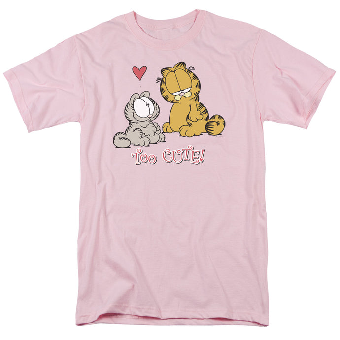 Garfield Too Cute Mens T Shirt Pink
