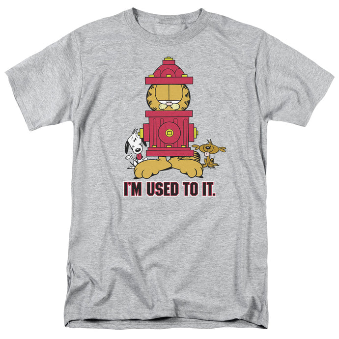 Garfield Im Used to It Mens T Shirt Athletic Heather