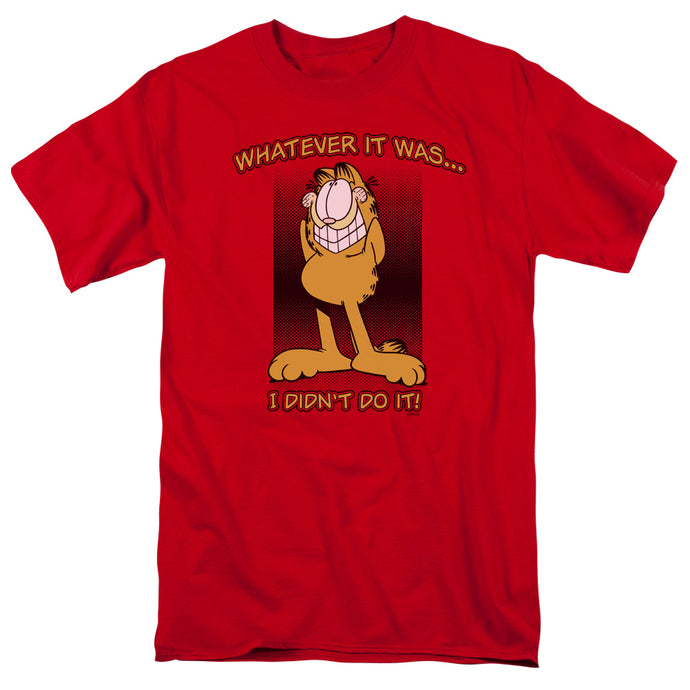 Garfield I Didnt Do It Mens T Shirt Red