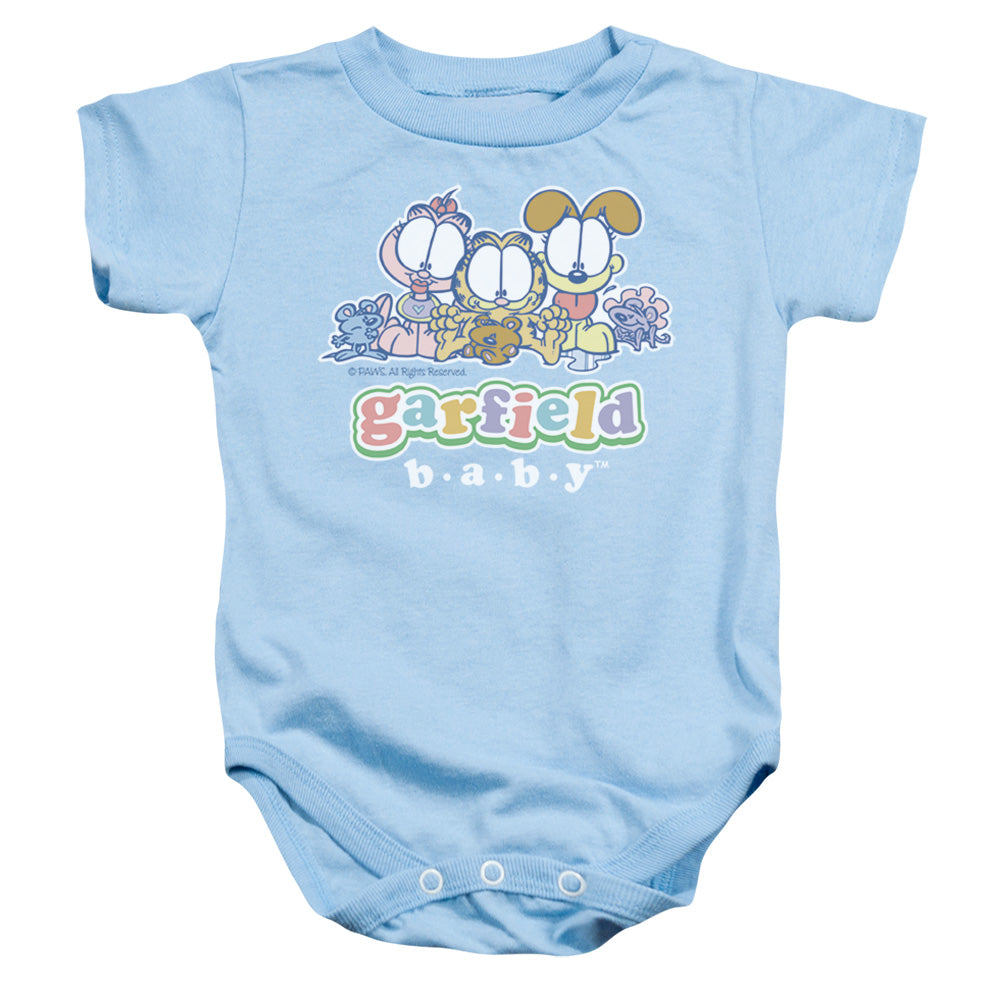 Garfield Baby Gang Infant Baby Snapsuit Light Blue (12 Mos)