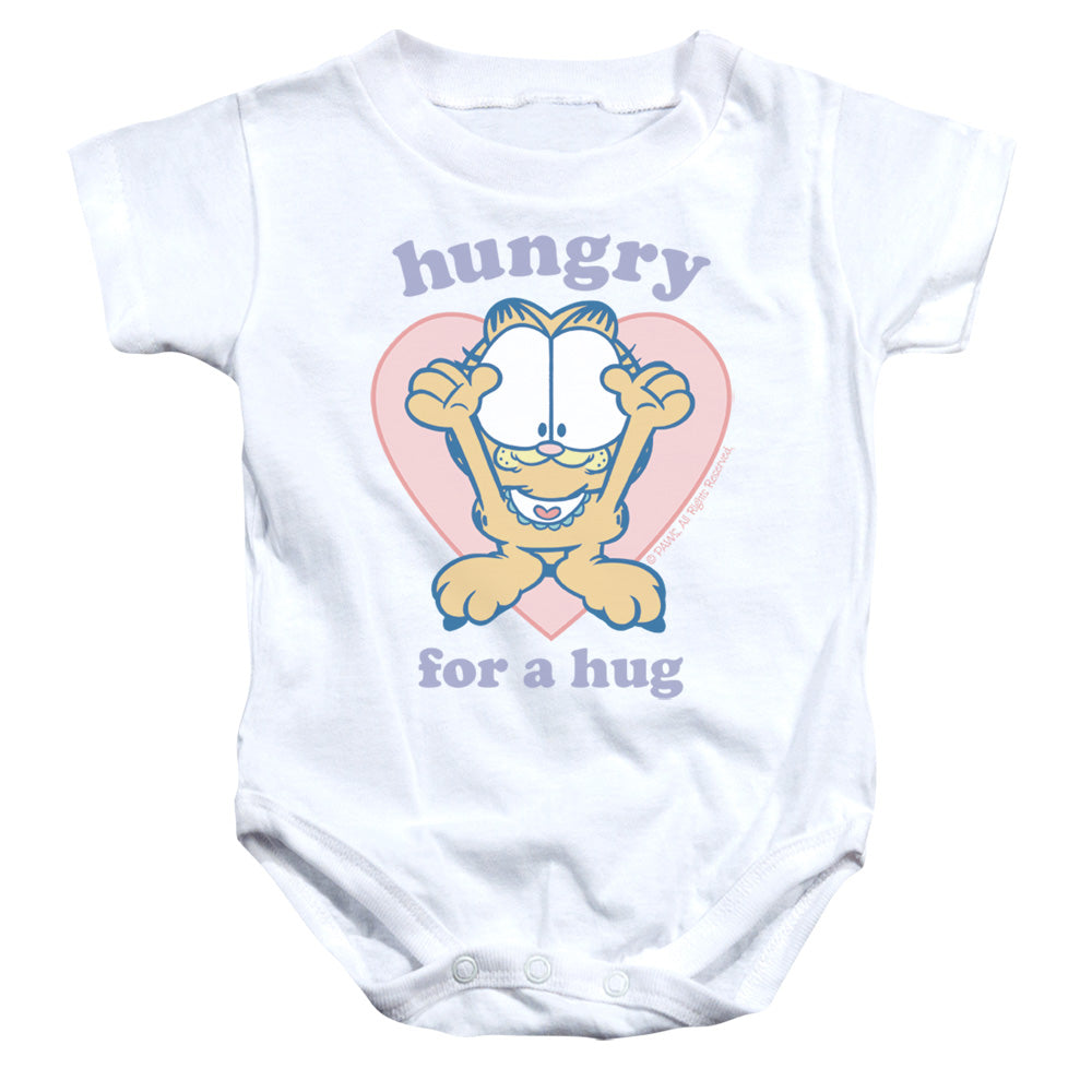 Garfield Hungry for a Hug Infant Baby Snapsuit White (24 Mos)