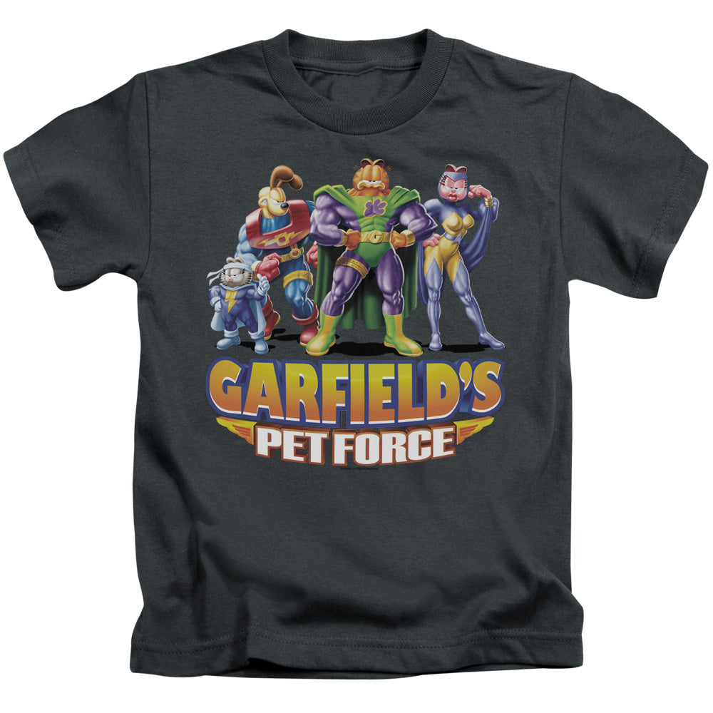 Garfield Beyond Juvenile Kids Youth T Shirt Charcoal
