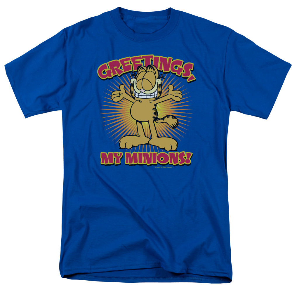 Garfield Minions Mens T Shirt Royal Blue