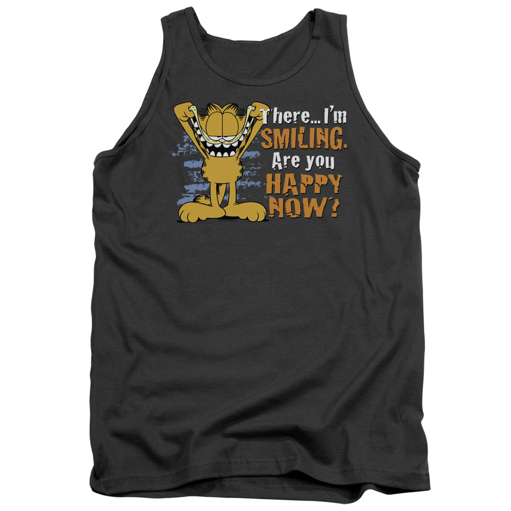 Garfield Iling Mens Tank Top Shirt Charcoal