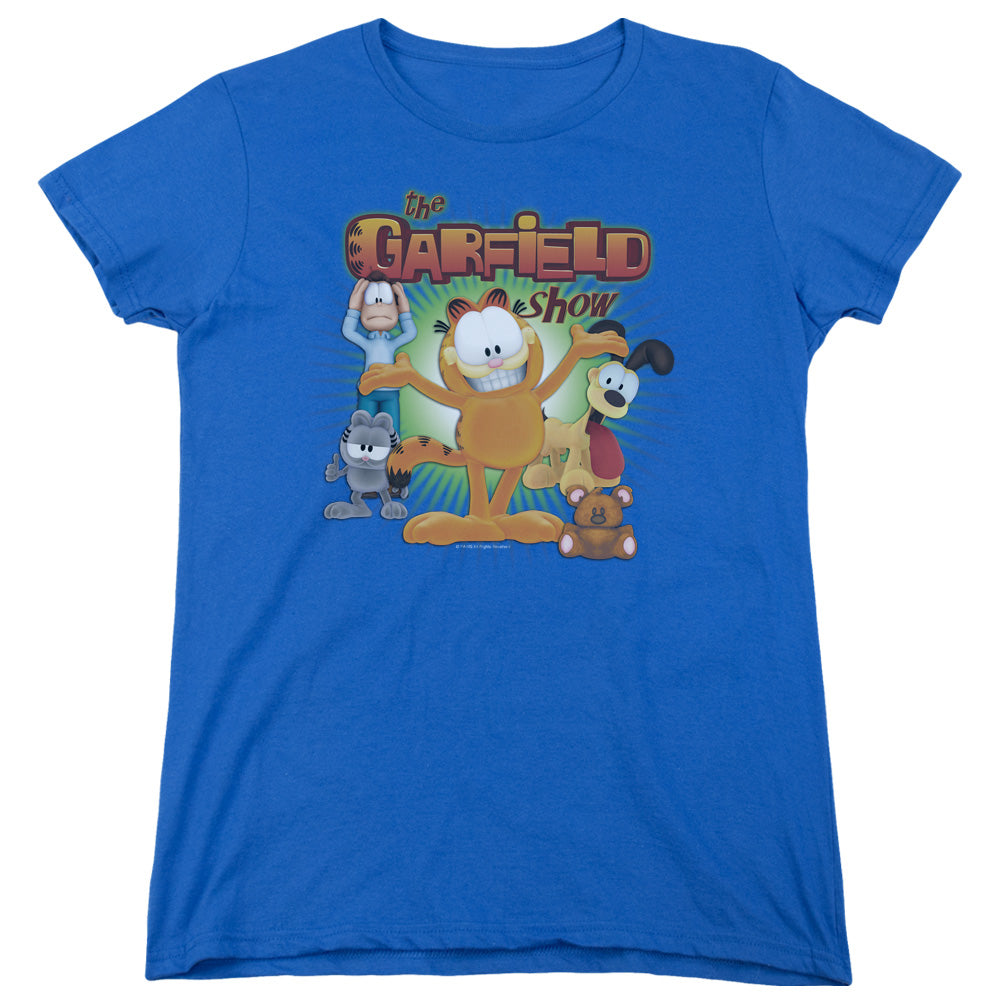 Garfield the Garfield Show Womens T Shirt Royal Blue