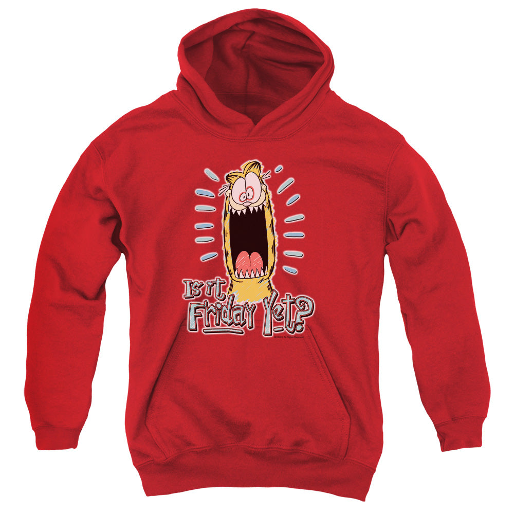 Garfield Friday Kids Youth Hoodie Red