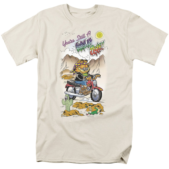 Garfield Wild One Mens T Shirt Cream