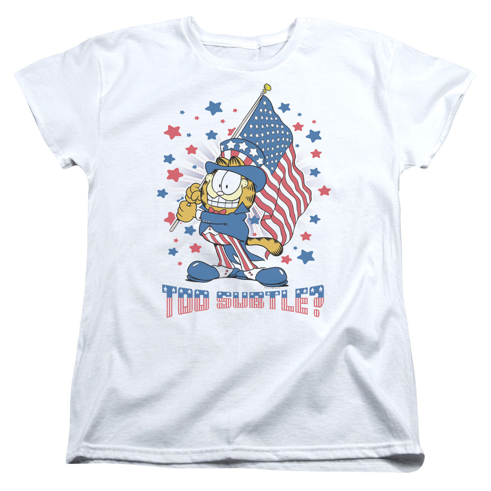 Garfield Subtle Womens T Shirt White