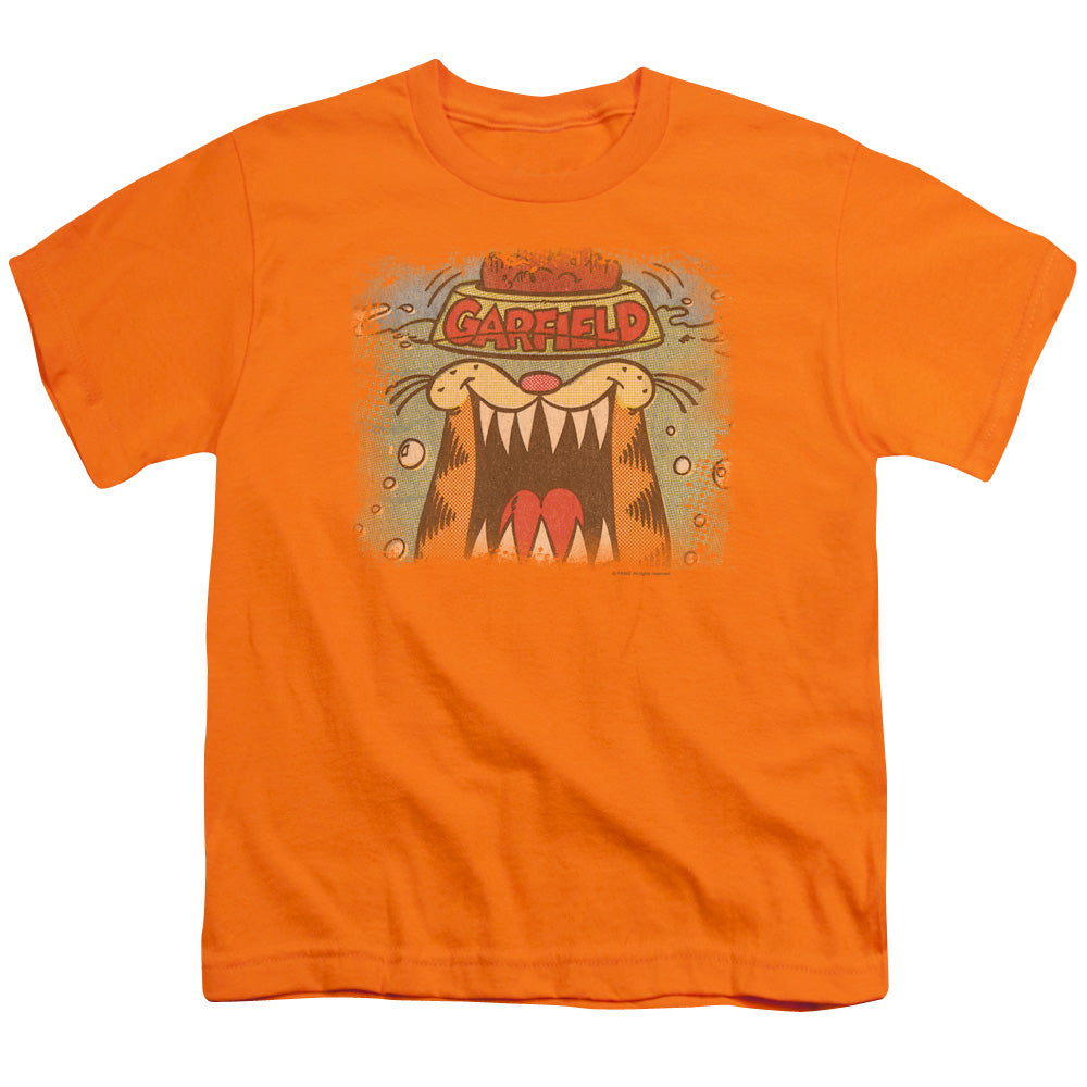 Garfield From the Depths Kids Youth T Shirt Orange