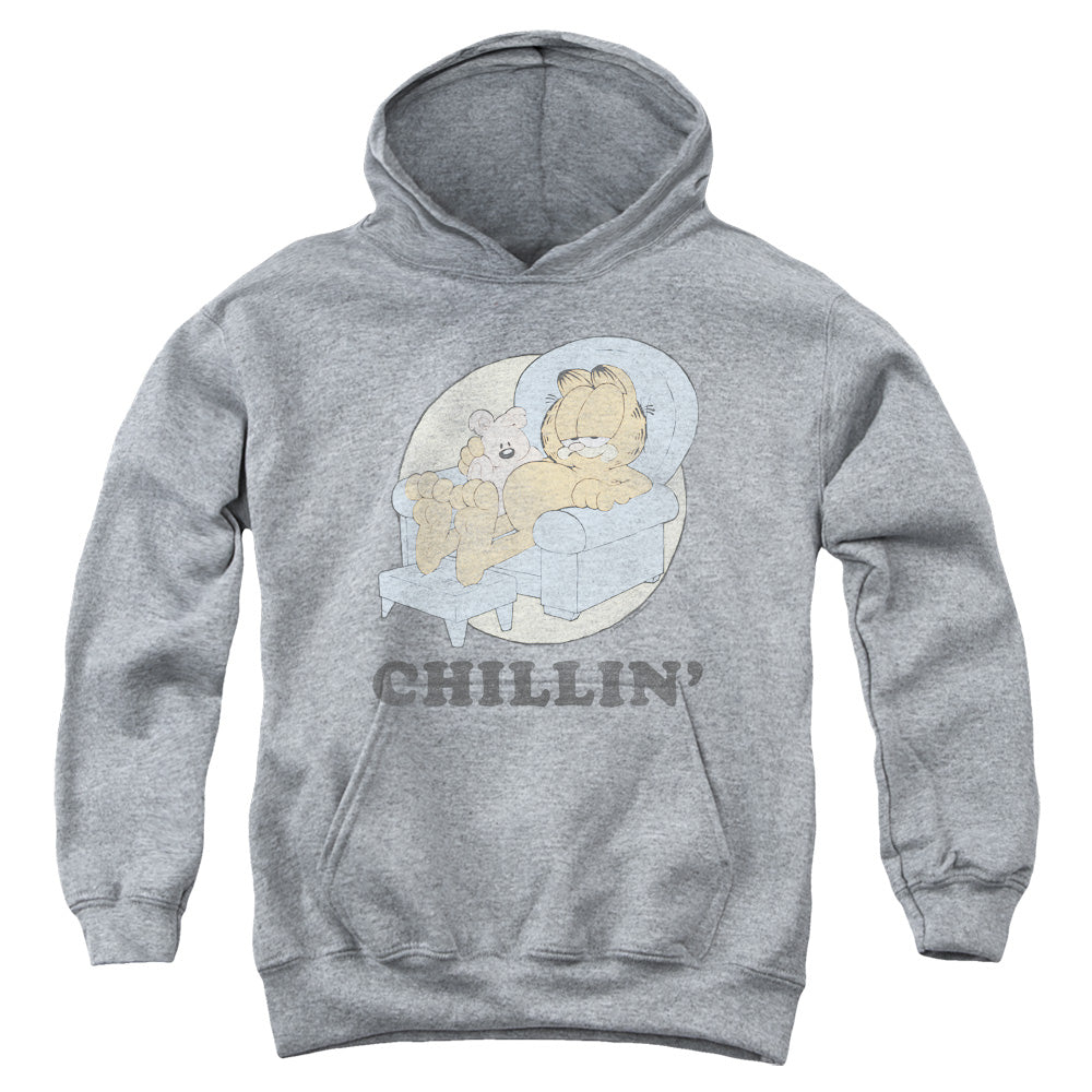 Garfield Chillin Kids Youth Hoodie Heather