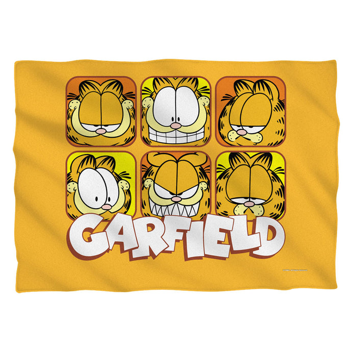 Garfield Faces Pillow Case