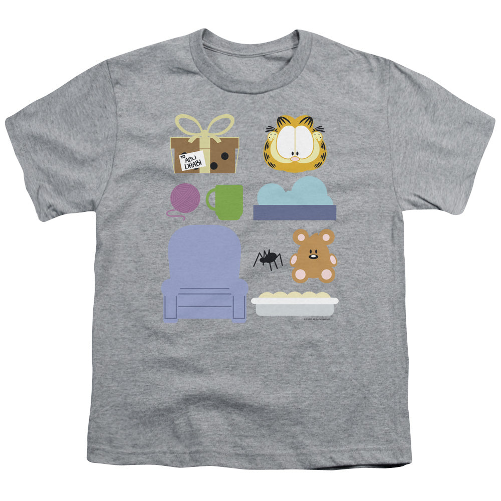 Garfield Gift Set Kids Youth T Shirt Athletic Heather