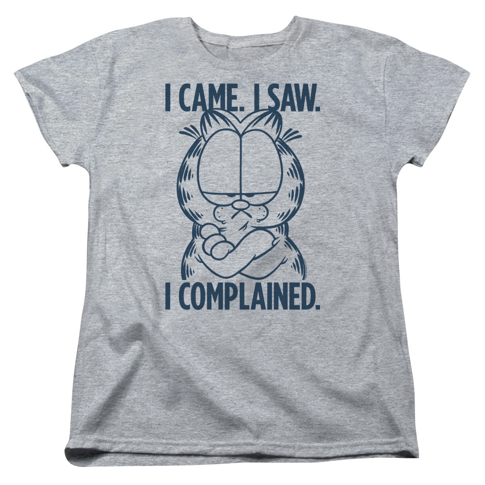 Garfield I Complained Womens T Shirt Athletic Heather
