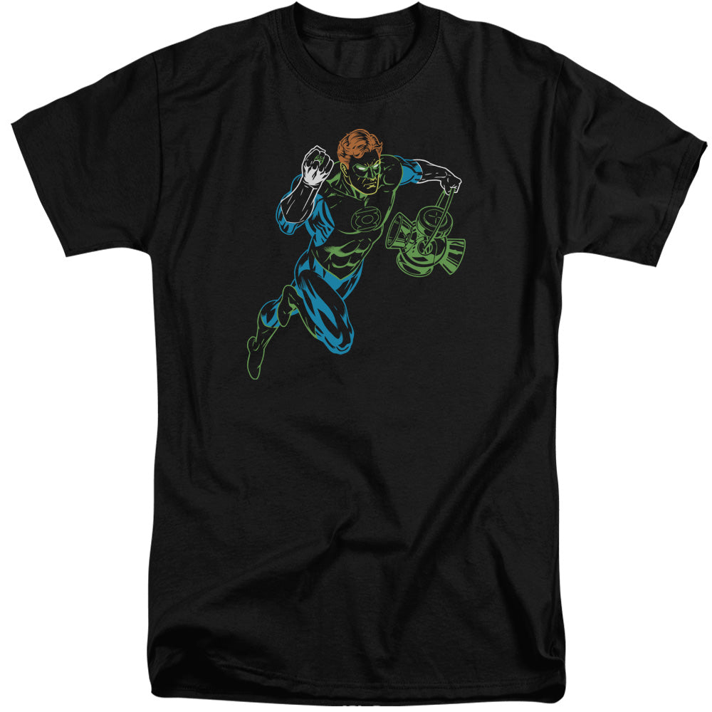 Gl Neon Lantern Mens Tall T Shirt Black Officially Licensed