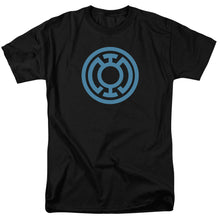 Load image into Gallery viewer, Green Lantern Lt Blue Emblem Mens T Shirt Black
