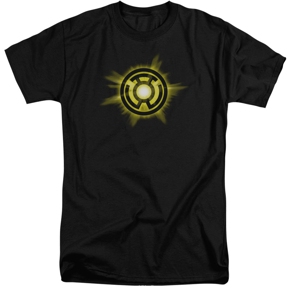 Green Lantern Yellow Glow Mens Tall T Shirt Black Officially Licensed