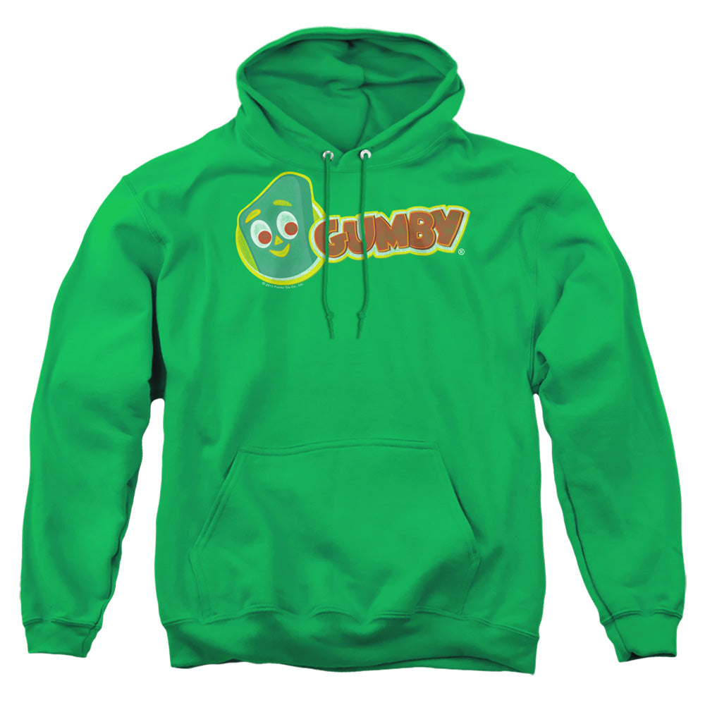 Gumby Logo Mens Hoodie Kelly Green