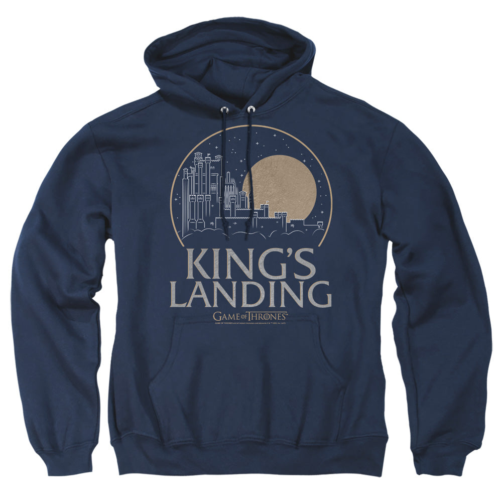 Game Of Thrones Kings Landing Mens Hoodie Navy Officially Licensed