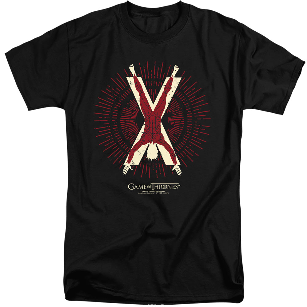 Game Of Thrones Bolton Burst Sigil Mens Tall T Shirt Black Officially Licensed